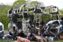 Wohnmobil ausgebrannt Koeln Porz Linder Mauspfad P155